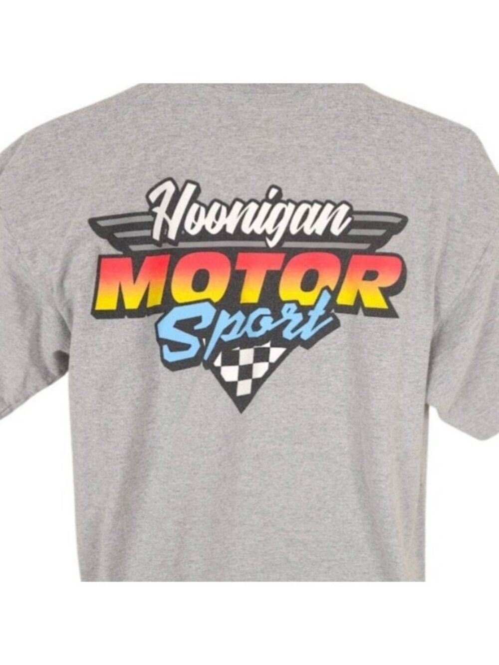 Hoonigan Motorsports T Shirt Mens Size Large Gray Racing Division